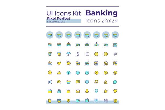 Banking and Finance Pixel Perfect Icons: A Comprehensive Guide
