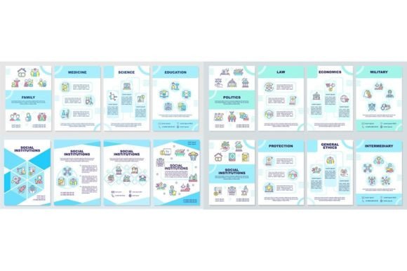 Explore Social Institutions Brochure Templates