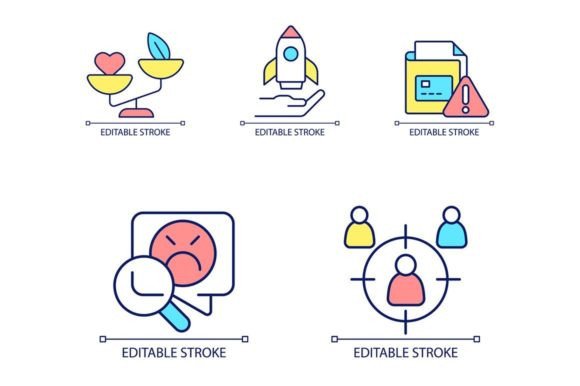 Innovation RGB Color Icon Set: Elevate Your Visuals with Precision and Style