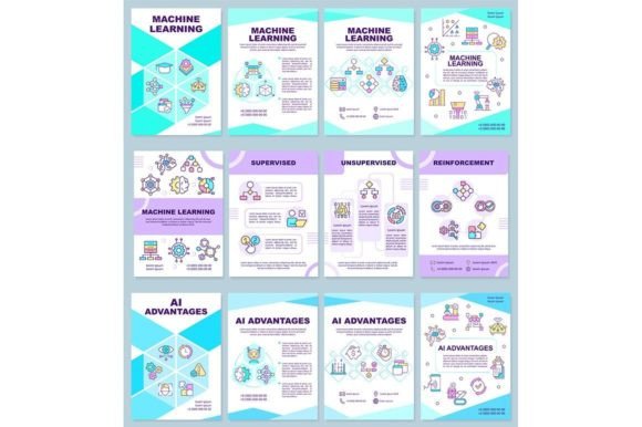 Machine Learning Brochure Set for Creatives