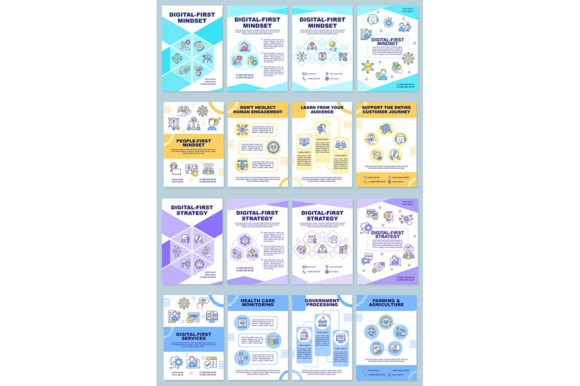 Modern Brochure Templates for Digital Services