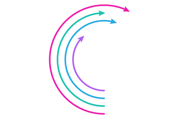 Round Arrows. Circle Progress Indicator: A Versatile Tool for Modern Visual Communication